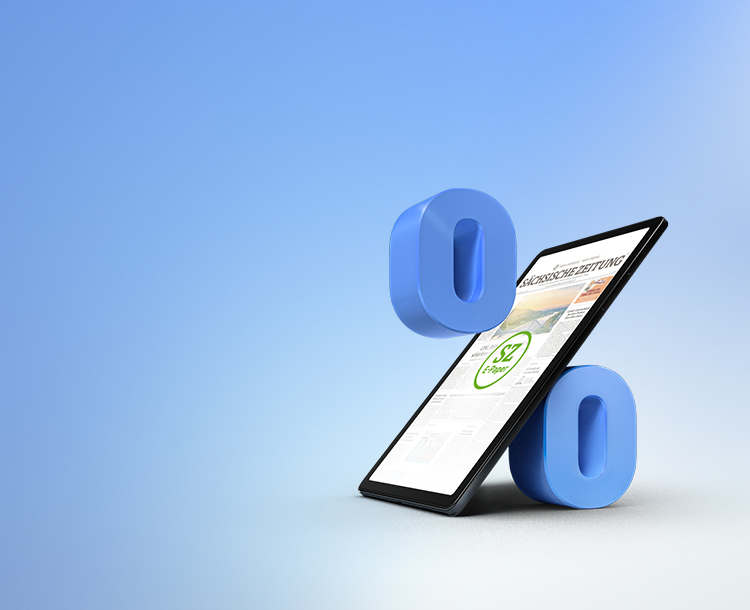 SZ Digital inkl. Tablet - jeden Monat über 30 % sparen.