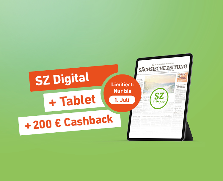 Einfach lesen. Mehr bekommen. SZ Digital + Tablet + 200 € Cashback - Limitiert: Nur bis 27. April